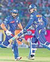 Mumbai Indians on a roll, thrash RR Mumbai Indians on a roll, thrash RR