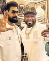 Rana poses with rappers 50 Cent, Cuba Gooding Jr, Flo Rida Rana poses with rappers 50 Cent, Cuba Gooding Jr, Flo Rida70