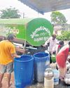 Severe shortage of drinking water in Kothagudem Severe shortage of drinking water in Kothagudem
