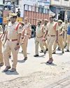 Hyd Police conduct patrolling for confidence building Hyd Police conduct patrolling for confidence building