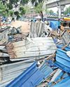 Illegal structures razed down in Manikonda, Miyapur Illegal structures razed down in Manikonda, Miyapur