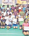 Sahaas, Deetya win badminton titles61