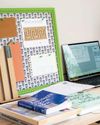 Fabric-covered PINBOARD