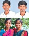 10-ஆம் வகுப்பு பொதுத் தேர்வில் ஒரே மதிப்பெண் எடுத்து அசத்திய இரட்டைச் சகோதர - சகோதரிகள்! 10-ஆம் வகுப்பு பொதுத் தேர்வில் ஒரே மதிப்பெண் எடுத்து அசத்திய இரட்டைச் சகோதர - சகோதரிகள்!