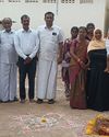 பத்தமடையில் கழிப்பறை கட்ட பூமி பூஜை பத்தமடையில் கழிப்பறை கட்ட பூமி பூஜை