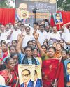 DMK and allies protest Shah's remark on Ambedkar, question EPS's silence