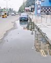 Sewage springs a leak onto road in Poonamallee