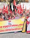 Chennai corpn workers' union stages protest