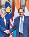 Doval leads India, Malaysia security talk