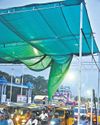 Green shades damaged by gusty wind pose risk to city commuters27