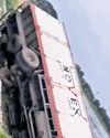 Lorry runs over man, hits three cars; driver held for drunk driving11