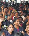 Sanitary workers stage hunger strike, urge CM to fulfil his job promise Sanitary workers stage hunger strike, urge CM to fulfil his job promise9