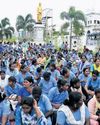 1K GCC contract health staff protest over salary cuts, delayed increments 1K GCC contract health staff protest over salary cuts, delayed increments3