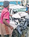 Three friends killed in car-lorry head-on collision in Perambalur25