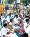 Ryots block trains, seek MSP law, waiver of loans