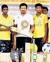 Udhayanidhi distributes sports kits to athletes in Katpadi