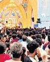 Vijay supporters chant TVK slogans, blow whistles at Velankanni shrine Vijay supporters chant TVK slogans, blow whistles at Velankanni shrine12