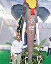 Shilpa Shetty gifts robotic Jumbo to Sri Rambhapuri Mutt