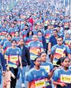 Scores take part in Vizag Navy Marathon 2024