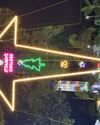 Giant Christmas star at Manarcad Church draws attraction