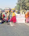 Demanding wages, mine workers block NH-53