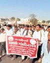 131-km march against job crisis among Gujarat tribals0