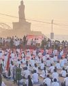 கன்னியாகுமரி முக்கடல் சங்கமத்தில் யோகா35
