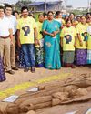 பெண்ணுரிமை பாதுகாப்பு விழிப்புணர்வு மணல் சிற்பம்10