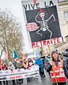 Macron vows to proceed with pension plans despite protests28
