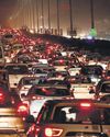 Commuters fret & fume as tailbacks choke roads leading to Chirag flyover Commuters fret & fume as tailbacks choke roads leading to Chirag flyover7
