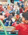 Water crisis in NDMC area due to low supply Water crisis in NDMC area due to low supply10