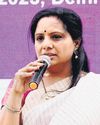 Kavitha leaves for Delhi, suspense continues Kavitha leaves for Delhi, suspense continues13