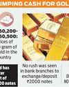 Gold in demand on ₹2000 note withdrawal Gold in demand on ₹2000 note withdrawal30