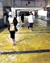 Storm water pools in Tiruchy Jn station subway