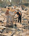 LA families in shock as they return to charred homes