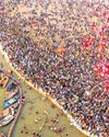 ‘Kamala’ performs rituals in Niranjani Akhara at Sangam