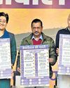 AAP releases manifesto, promises 15 'Kejriwal ki guarantees' for 5 yrs