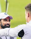 Shami works on lengths with Morkel