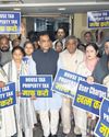 AAP Councillors Stage Protest at MCD for House Tax Relief AAP Councillors Stage Protest at MCD for House Tax Relief
