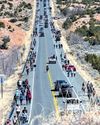 Pilgrims trek desert to historic New Mexico church Pilgrims trek desert to historic New Mexico church