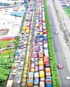 8-km-long traffic jam for 32 hrs kills 3 on Indore outskirts35