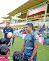NZ and SL players conduct training sessions at Nittawela NZ and SL players conduct training sessions at Nittawela