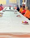 ‘Gilampasa’ offering at Sangharama built by D.R.Wijewardene ‘Gilampasa’ offering at Sangharama built by D.R.Wijewardene8