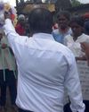 இடு காட்டுக்கு காணி கேட்டு, சடலத்துடன் போராட்டம்4