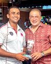Shenal felicitated by Havies Shenal felicitated by Havies