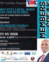 TMC Colombo to Spotlight ‘Global Expansion Strategies’ at January 2026 ‘Members Speak’ Session TMC Colombo to Spotlight ‘Global Expansion Strategies’ at January 2026 ‘Members Speak’ Session24