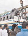 रोडवेज बस, डंफर की टक्कर में चार की मौत25