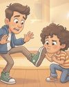 महिलाओं से ठगी करते पकड़े गए युवक से जूते का तलवा चटवाया10