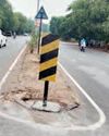 बीएसपी टाउनशिप की प्रमुख सड़कों पर लगा रहे आब्जेक्ट मार्कर10