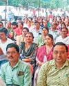 युक्तियुक्तकरण सहित चार मांगों को लेकर शिक्षक मंच ने किया प्रदर्शन10